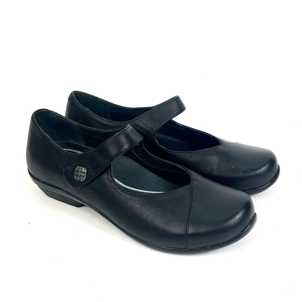 Dansko Opal Leather Mary Jane, Black, Size EU 36, US Womens 6